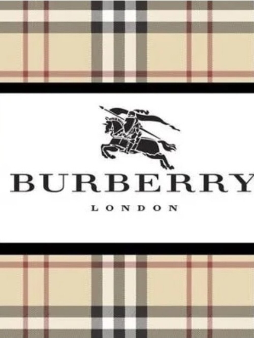 Burberry Nova Check Plaid Canvas Leather Trim Shoulder Bag in Beige and Black - Picture 3 of 3